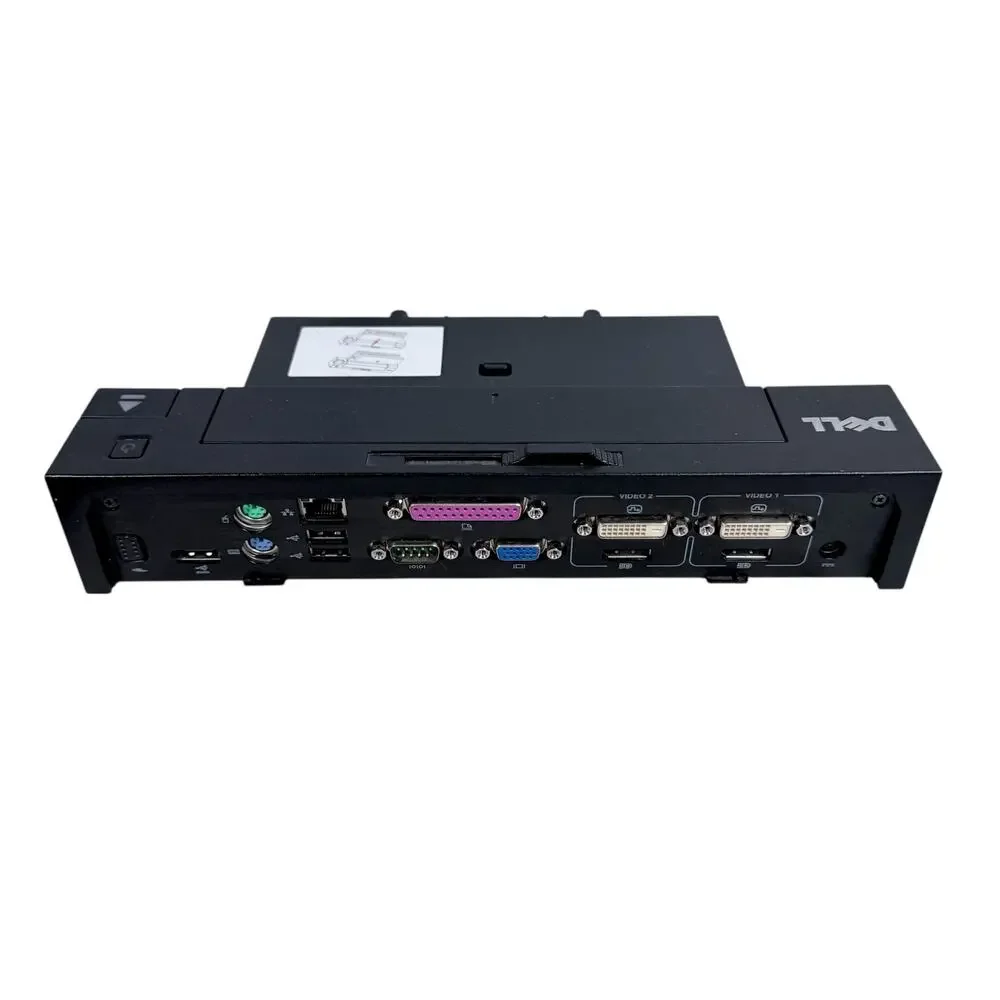 Dell PR02X E-Port Plus Laptop Computer Port Replicator Station with 130w Adapter